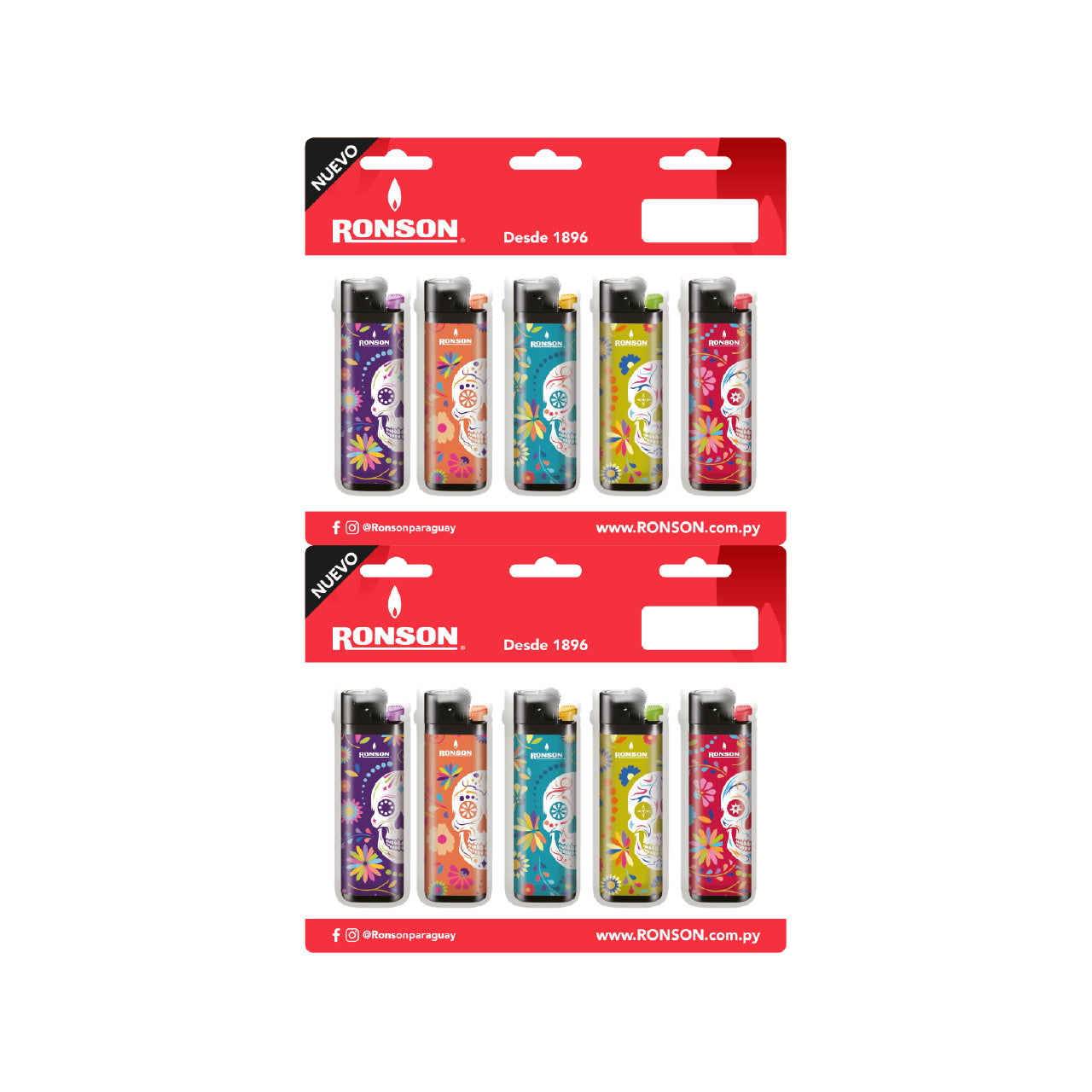 Pack Ronson Colourlite Motivos x5